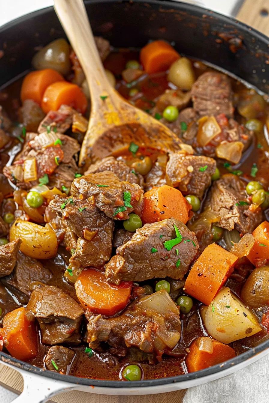 Guisado de carne com legumes